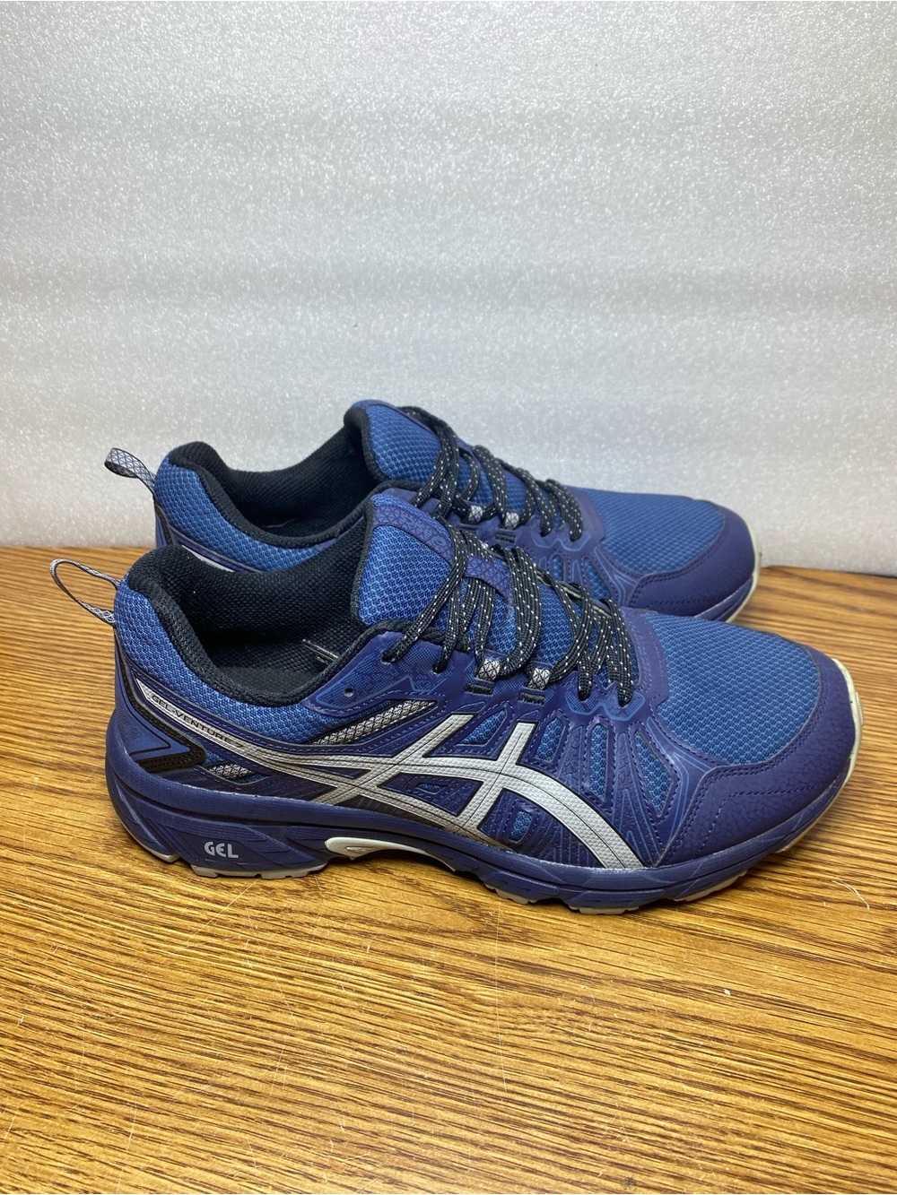 Asics Gel Venture 7 Mens Size 10 Extra Wide Blue Running Walking Trail Shoes